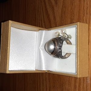 Sterling silver and 18K gold accent ring